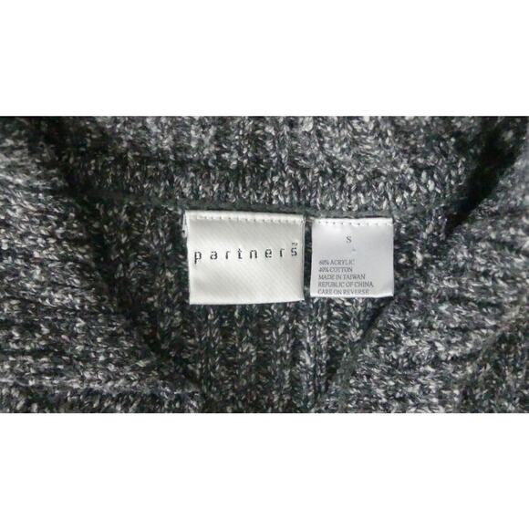 Vtg Partners Tweed Button Front Cardigan Pockets Oversize Size Small - Picture 9 of 9